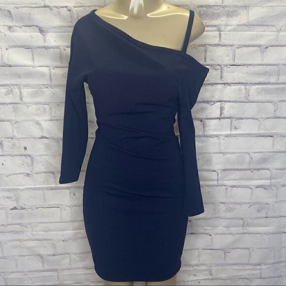 MAX AND ASH Single Strap Long Sleeve Midi Dress NWOT - Picture 1 of 9